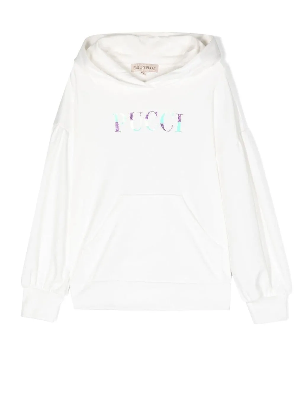 FELPA CON CAPPUCCIO E STAMPA LOGO