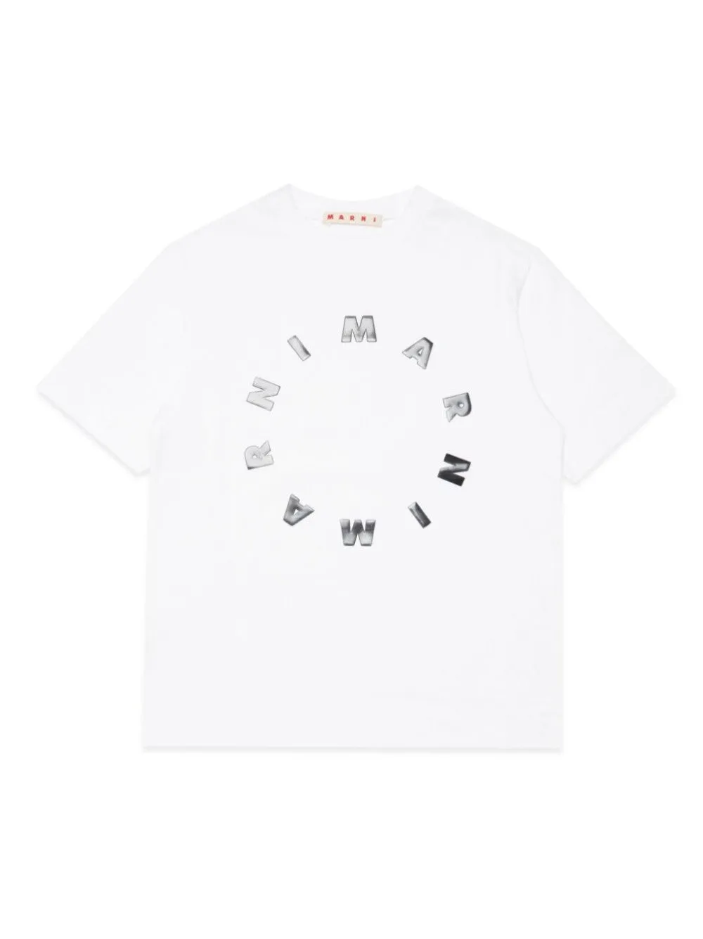 T-SHIRT CON LOGO FRONTALE A CONTRASTO