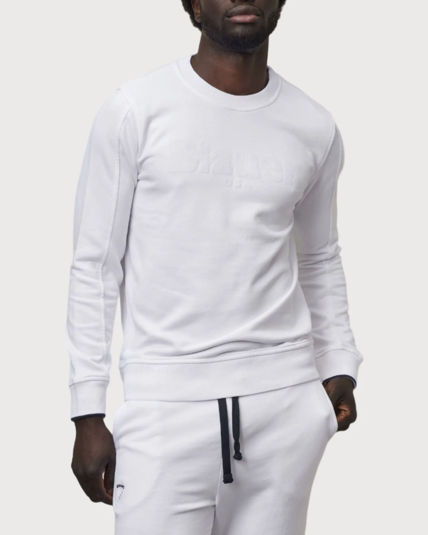 Blauer Felpa Girocollo