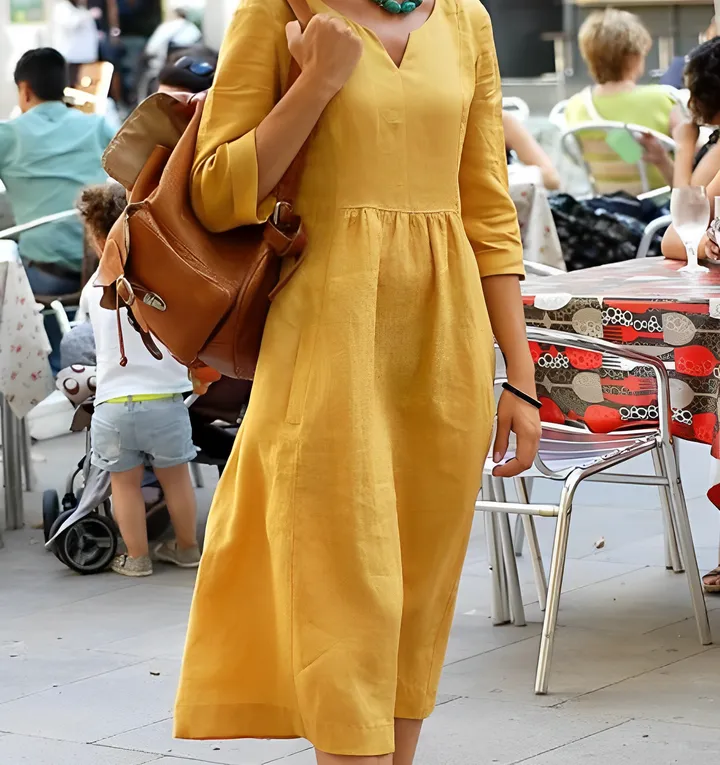 Fritze- Abito casual in morbido lino