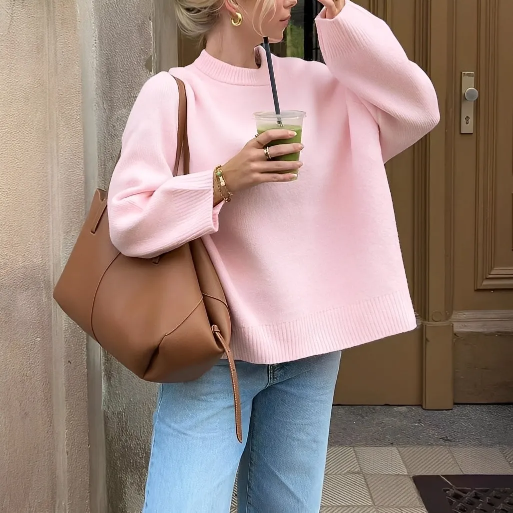 Shanelle - Classico Maglione Girocollo per Donne