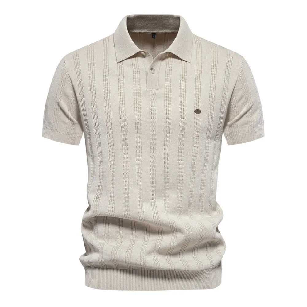Paxton - Polo casual in lana merino per uomo