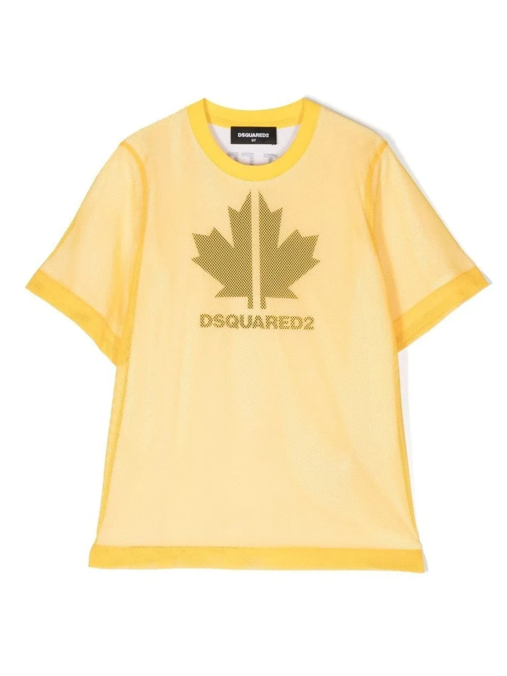 T-SHIRT CON RETE A CONTRASTO