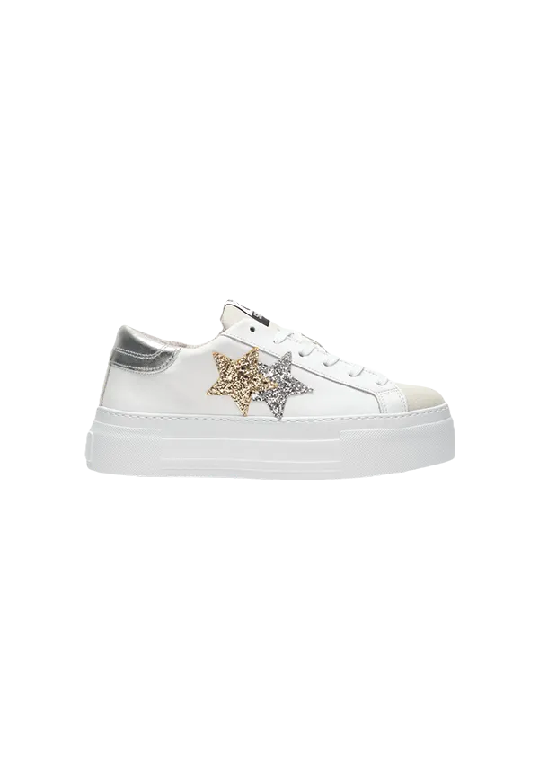 2Star - Sneaker Prime Star Plat Dett. Glitter