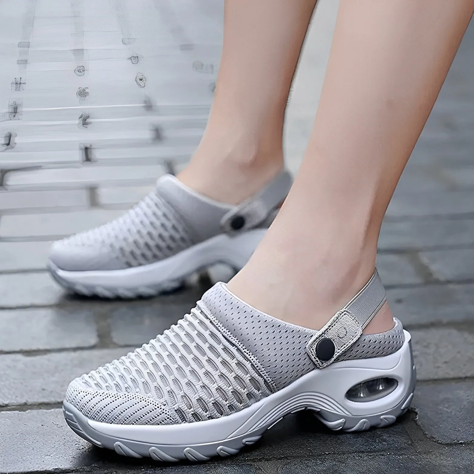 Narelle - Comode Scarpe a Cuscino d'Aria in Mesh per Donne