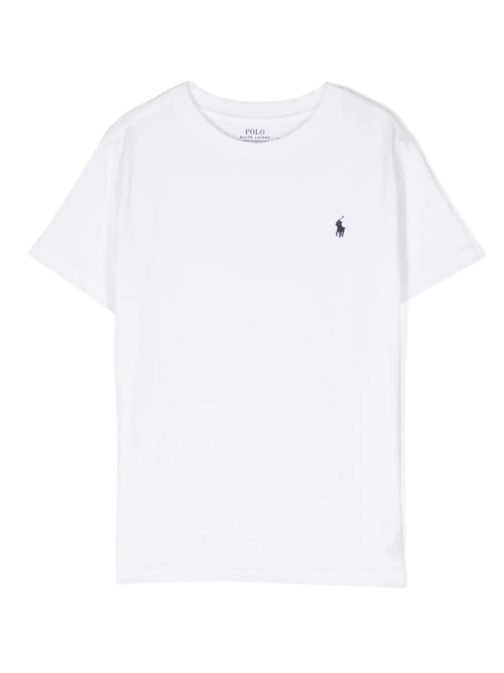 T-SHIRT CON LOGO RICAMATO A CONTRASTO