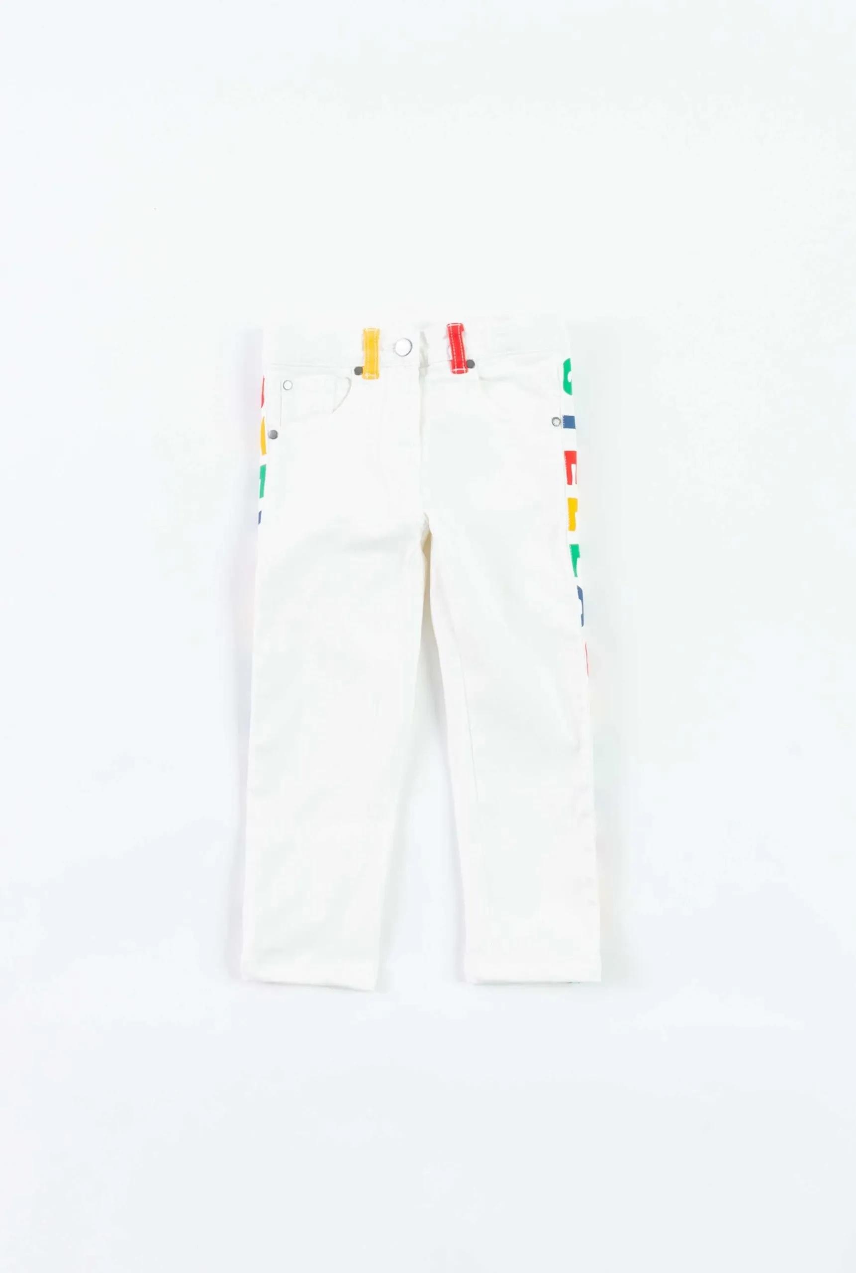 JEANS CON BANDA LATERALE LOGO