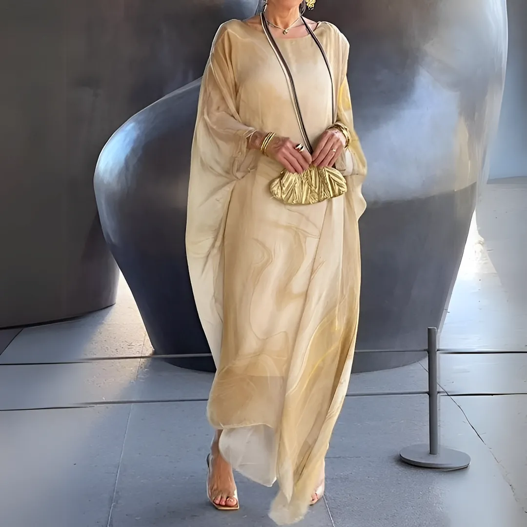 Emory - Moderno abito in chiffon di seta per donne