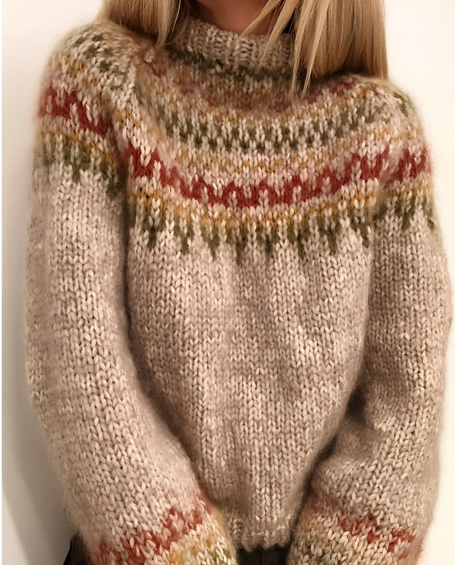 Armani - Maglione Caldo con Collo Alto per Donne