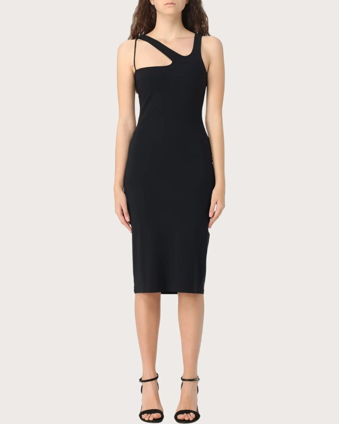 Patrizia Pepe Abito in jersey scollo asimmetrico