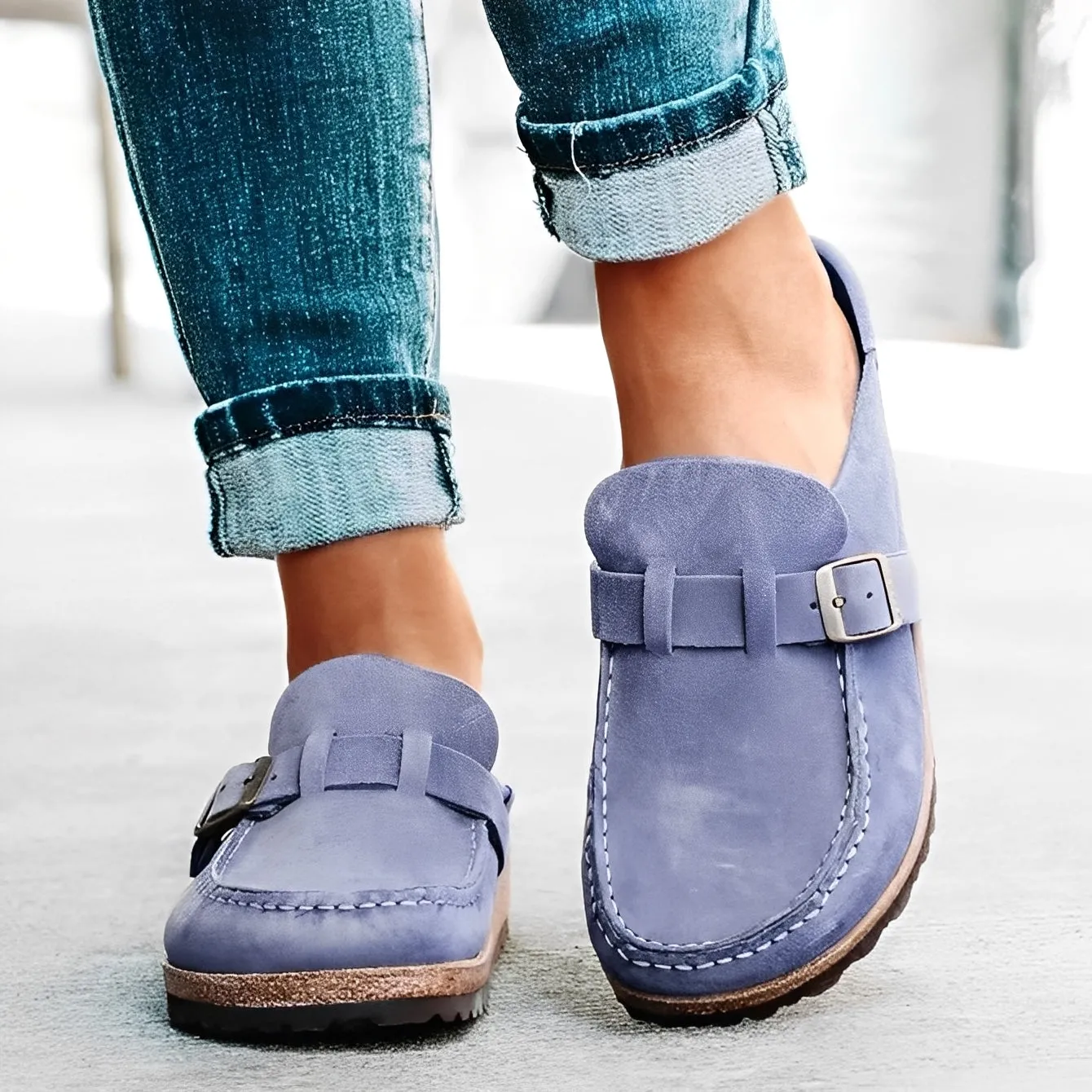Briana - Comode sandali slip-on con fibbia per donne