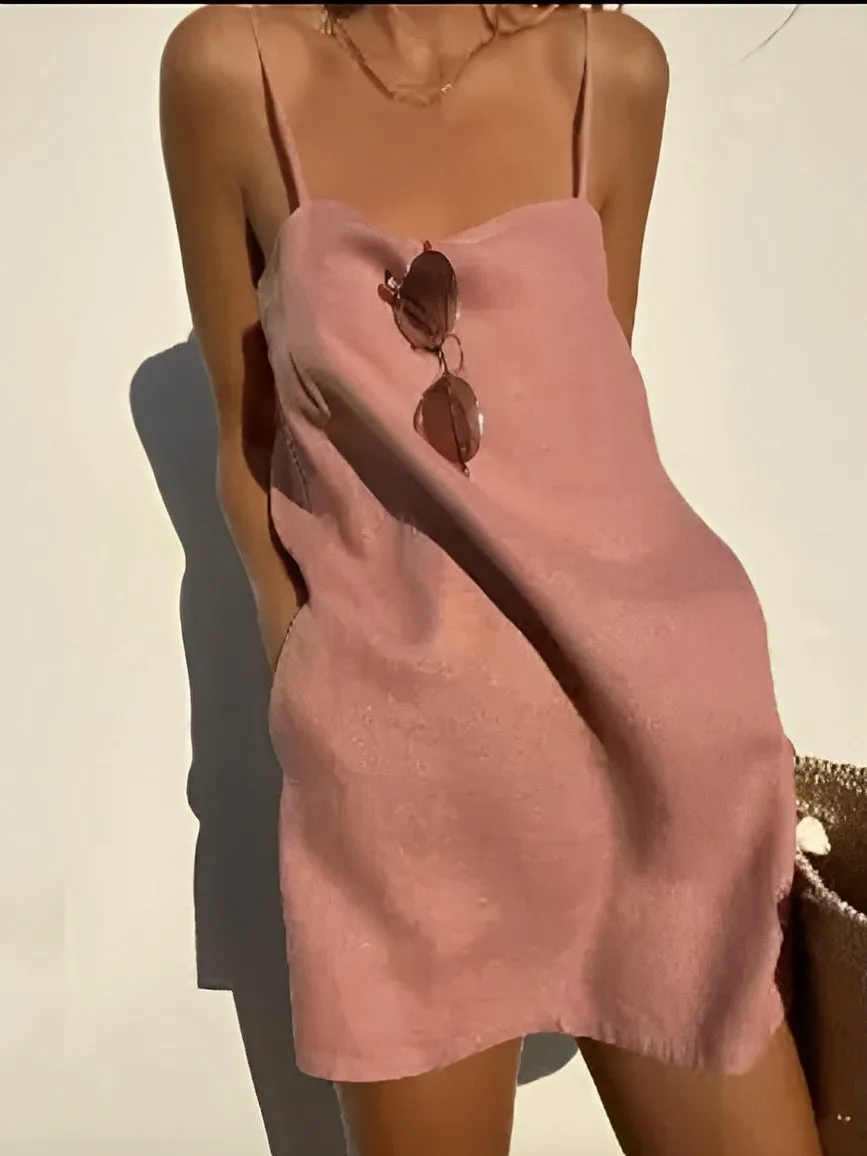 Hellen - Abito Mini Boho Senza Maniche per Donne