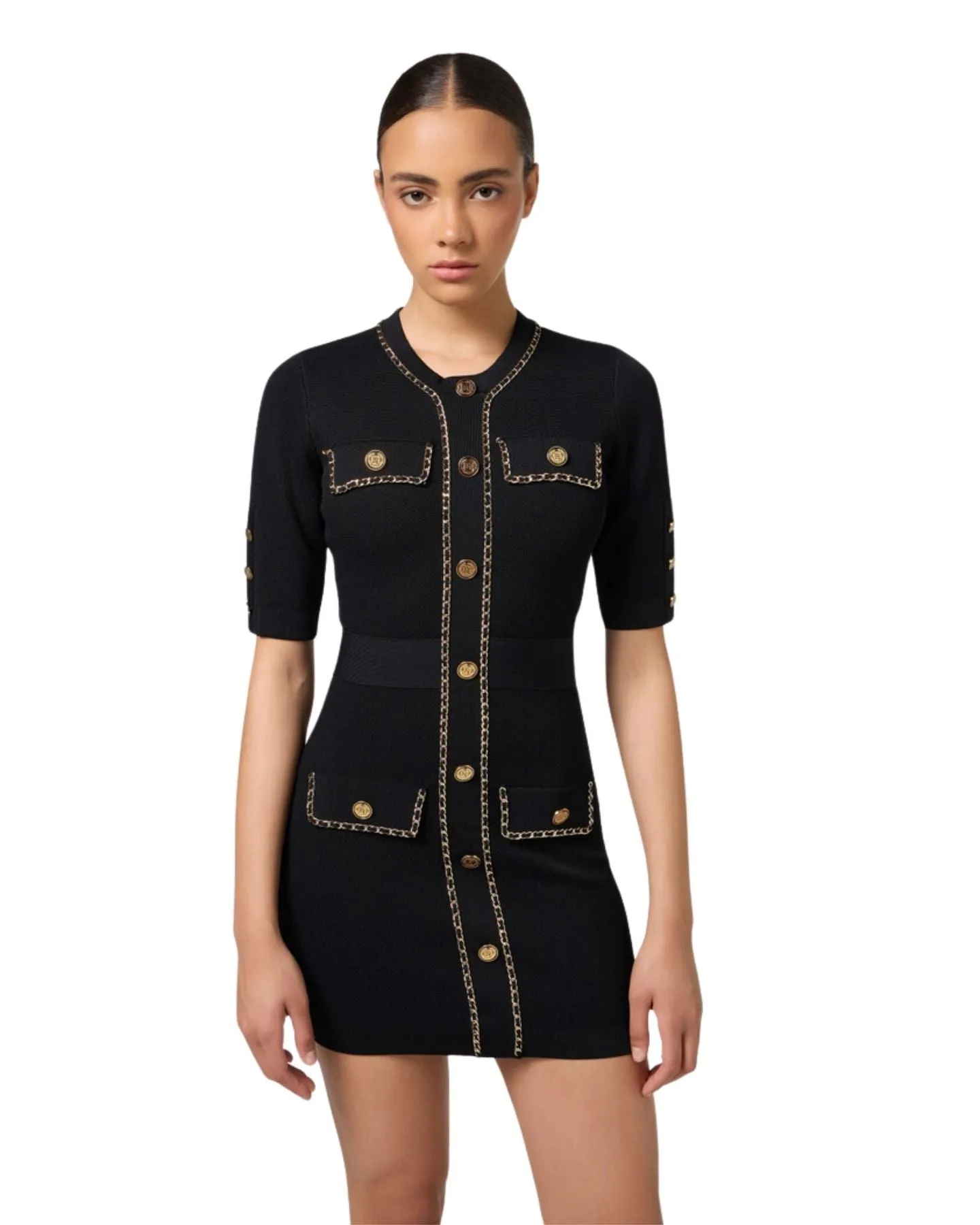 Mini abito Elisabetta Franchi in maglia nido d'ape