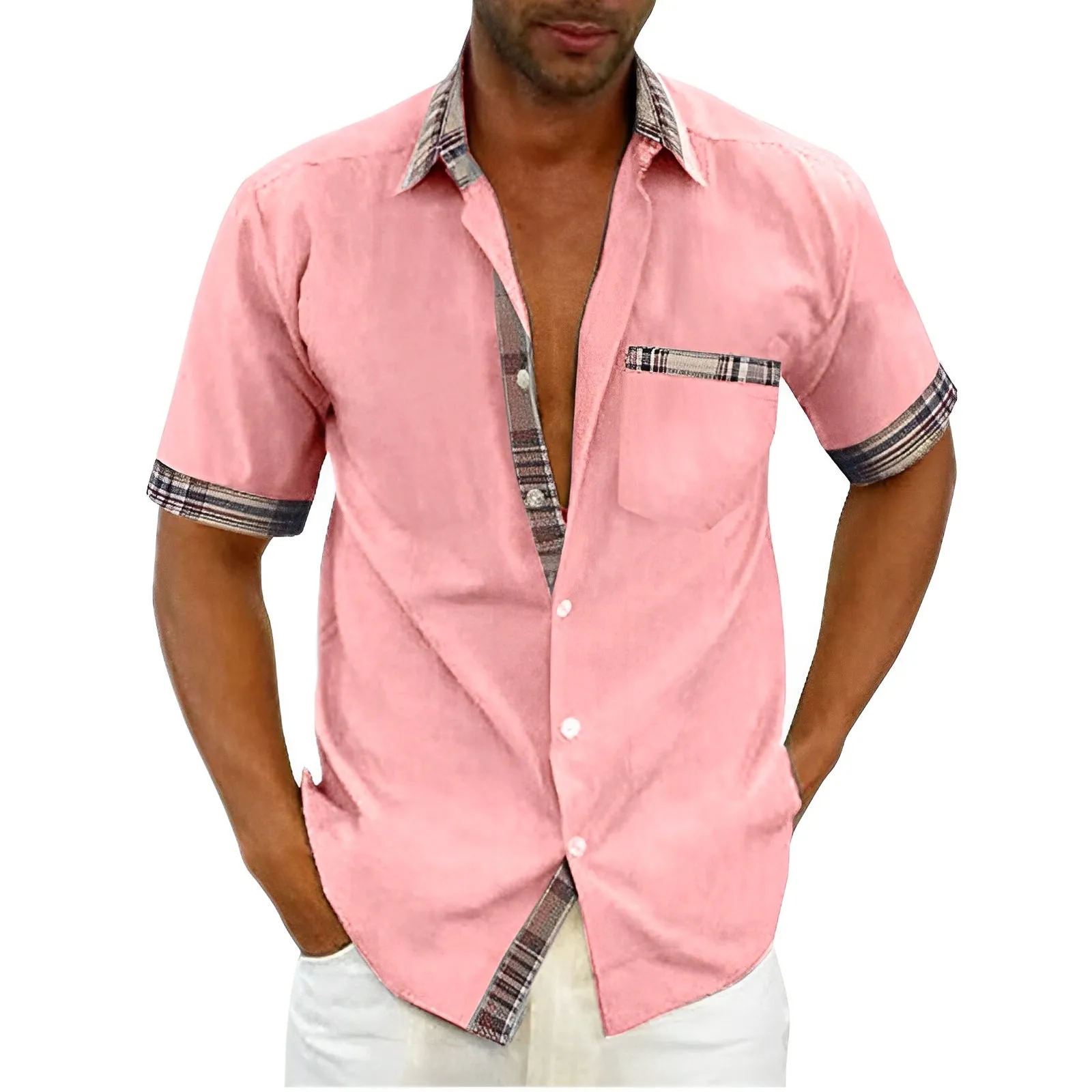 Weldon - Camicia casual con bottoni per uomo