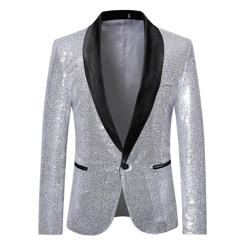 Weston - Elegante blazer con paillettes per uomini