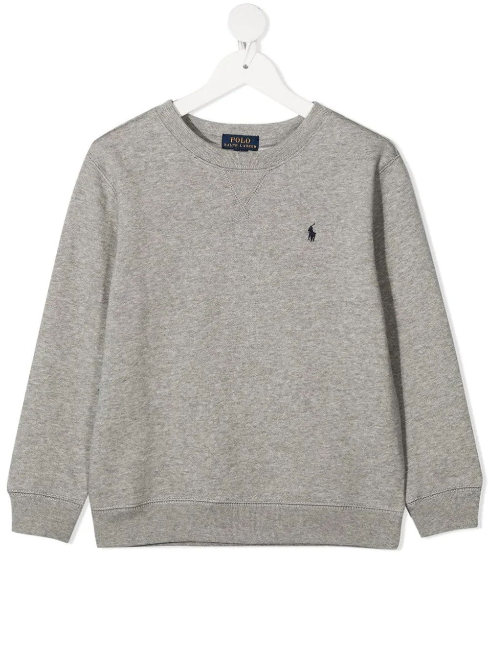 FELPA CON MINI LOGO RICAMATO A CONTRASTO