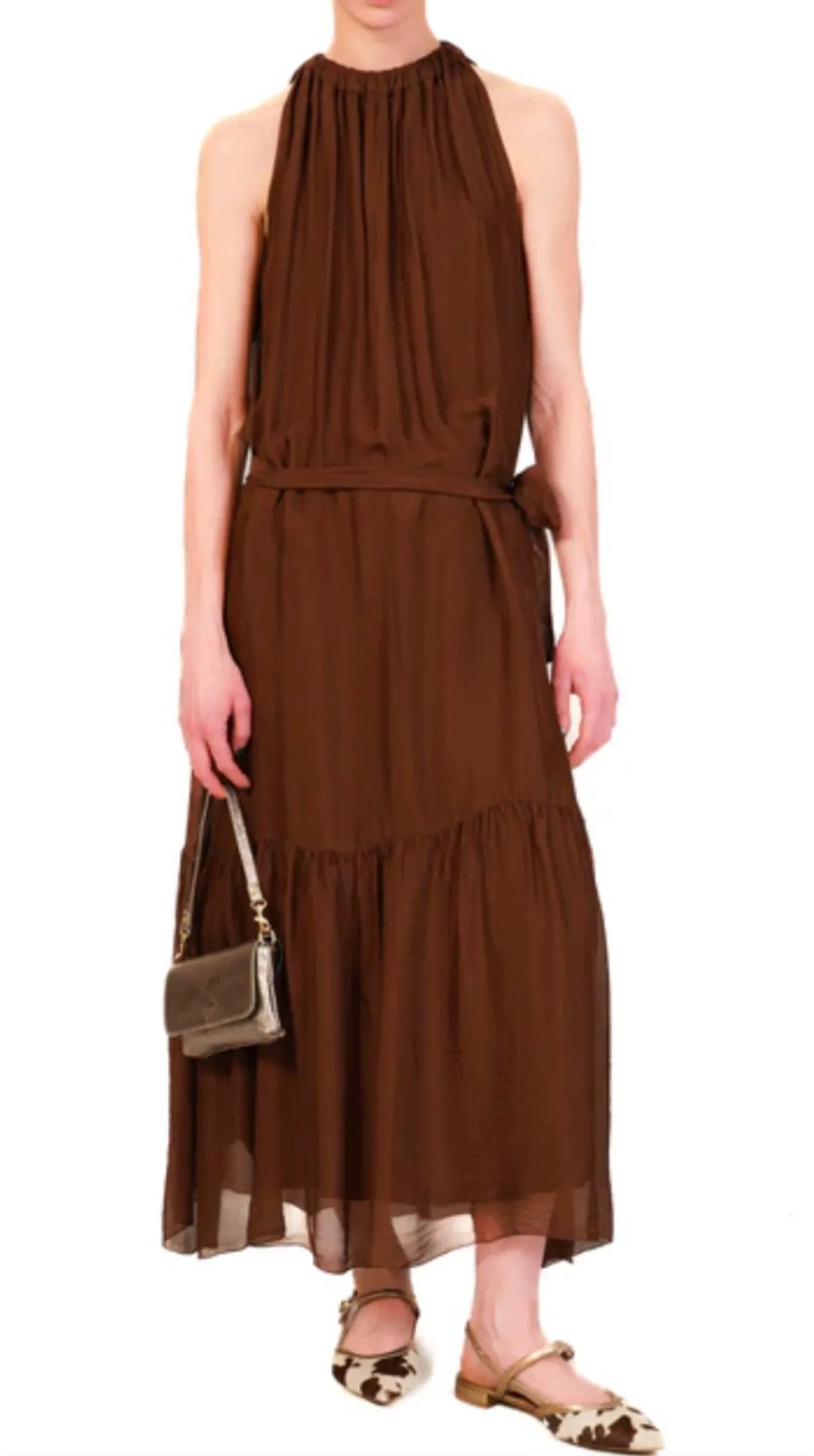 Abito lungo scollo america - Haveone