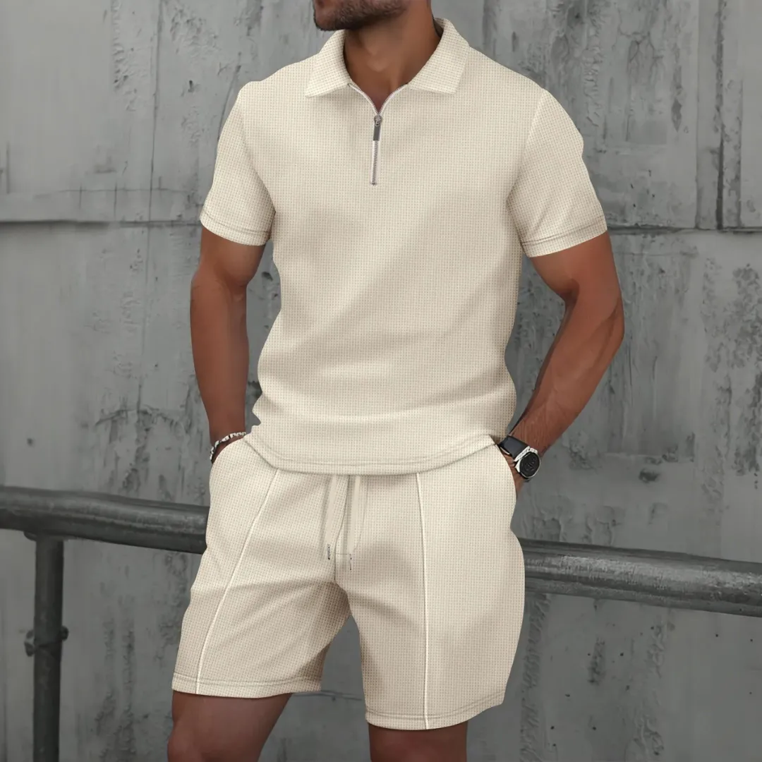 Zephyr - Uomo Cotone Co-ord Set Relaxed Fit