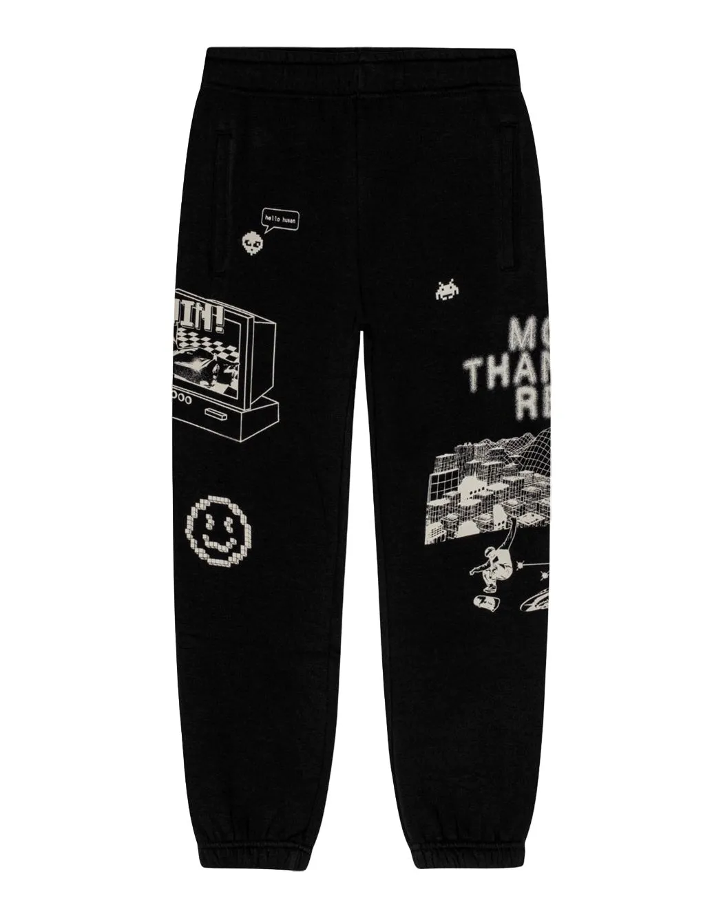 PANTALONI CON STAMPE FANTASIA