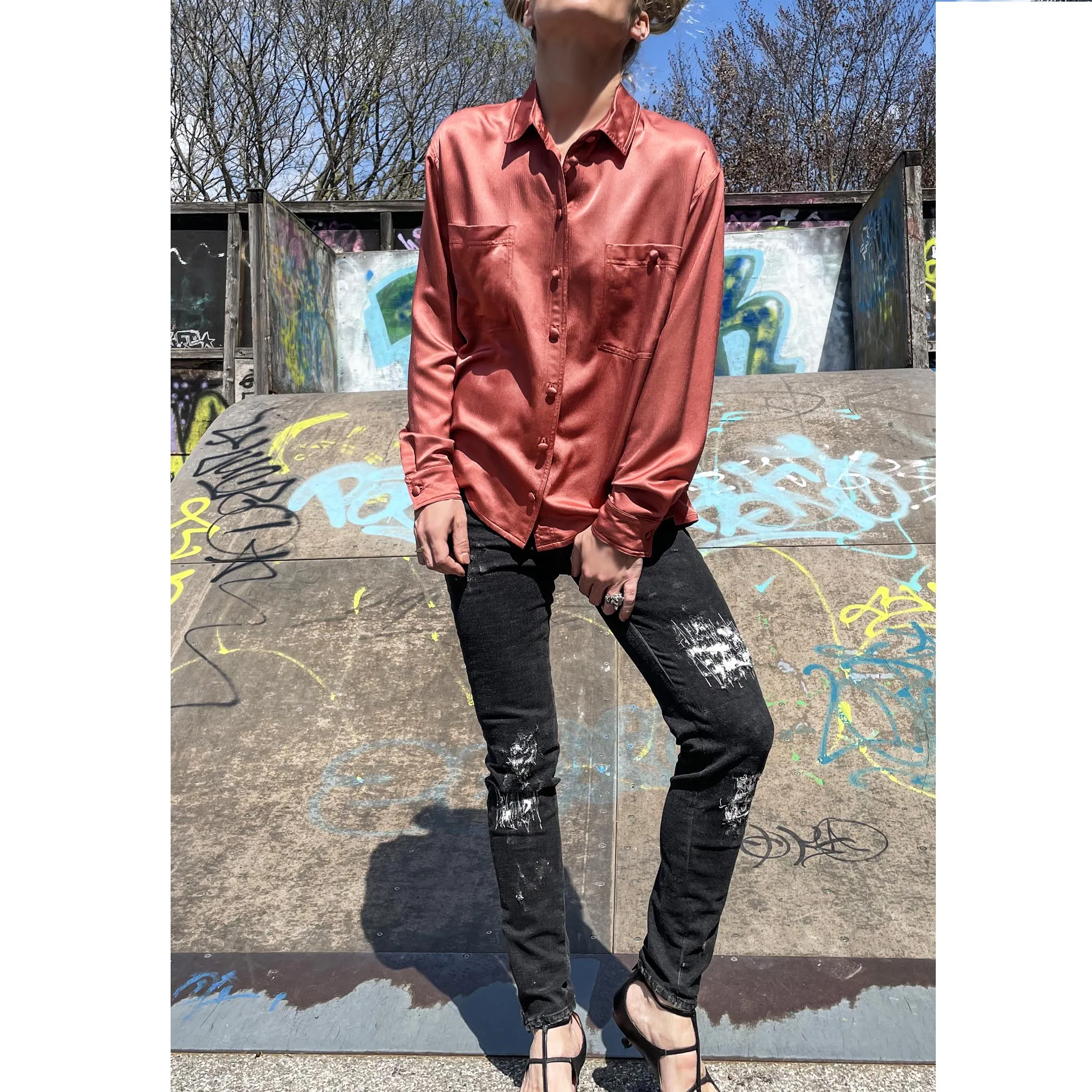 AMOUR  satin - Camicia