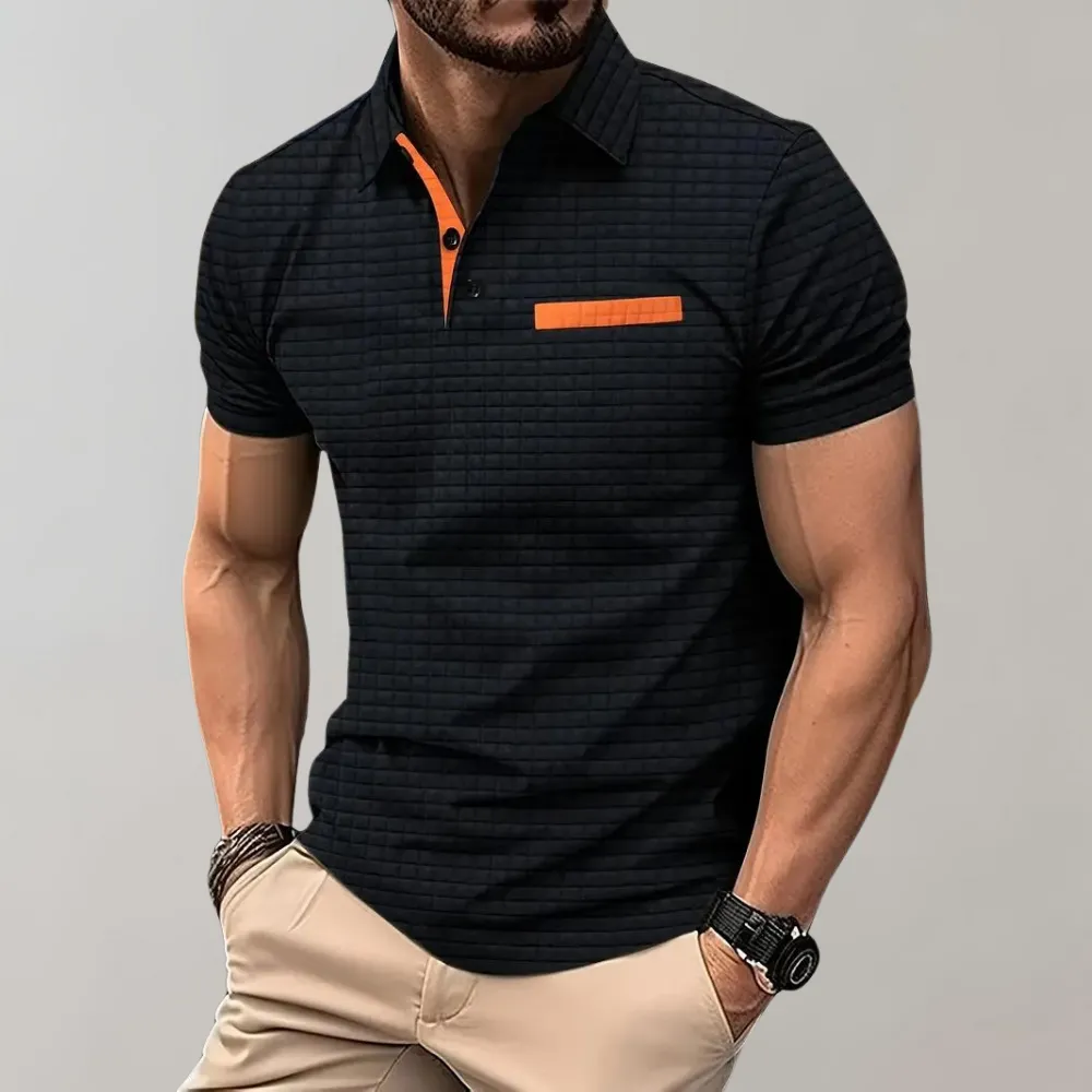 Xander - Uomo Polo Slim-Fit Elegante