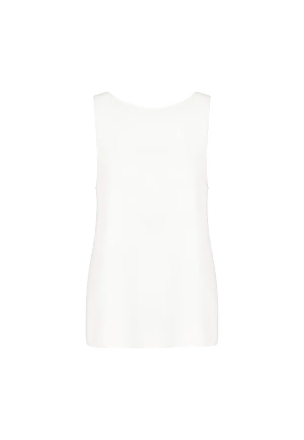 Giorgio Armani - Top con pannello sul retro in crepe fluido