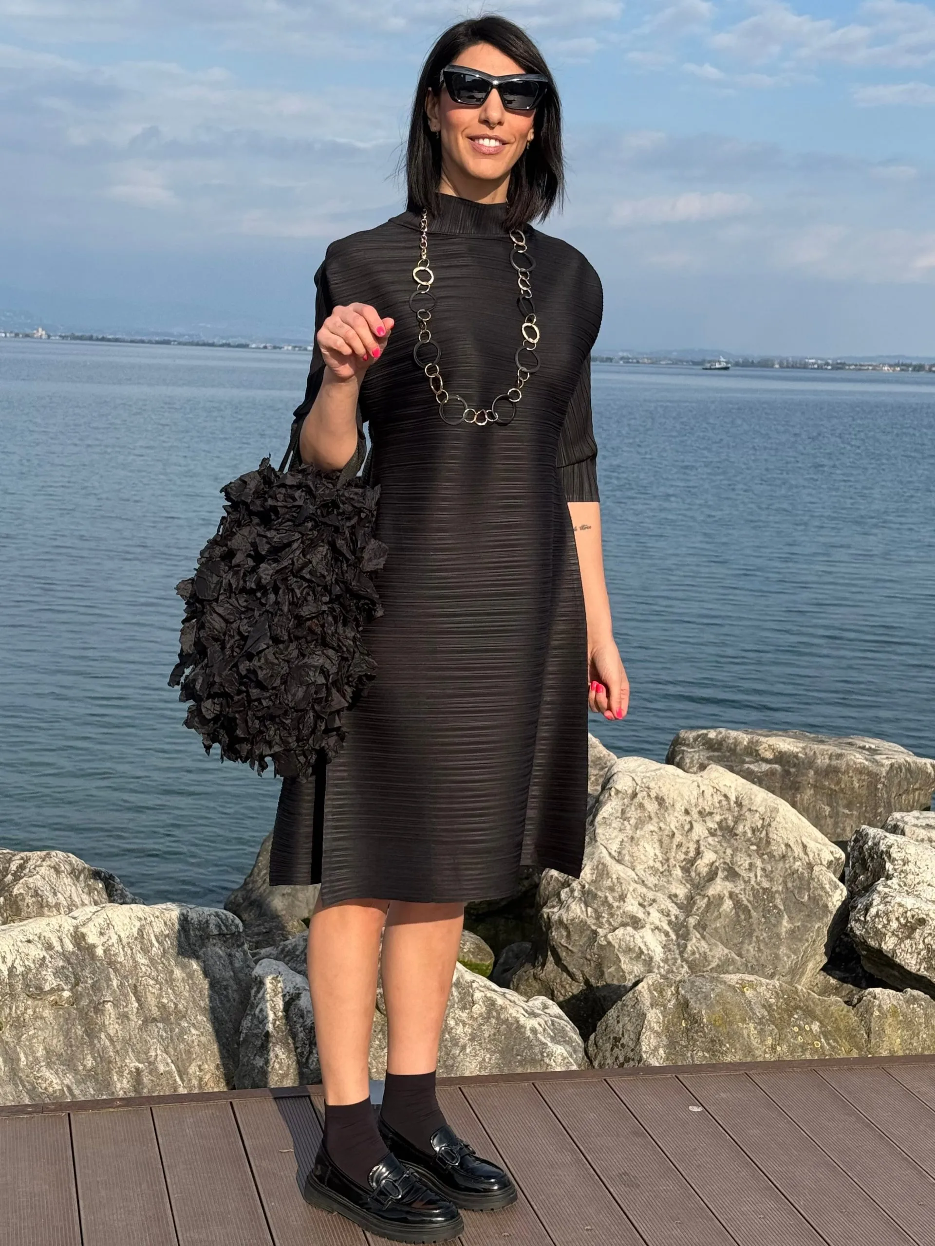 ABITO / MAXI MAGLIA PLISSÉ