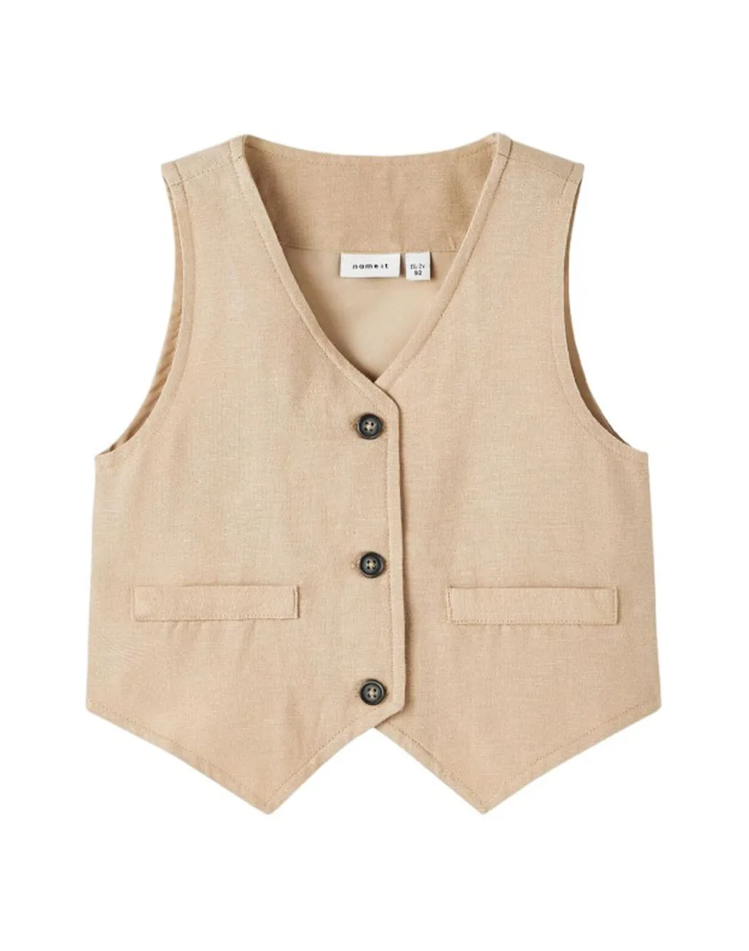 GILET FODERATO CON BOTTONI