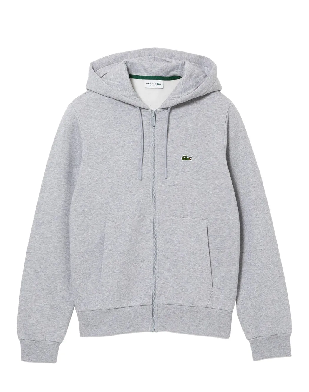 HOODIE CON ZIP E LOGO RICAMATO