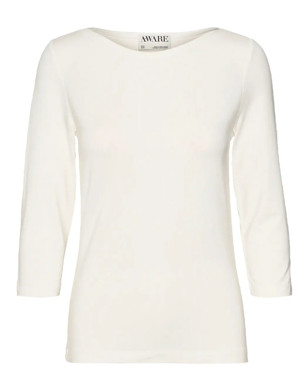 AWFIONA 3/4 TOP CON SCOLLO A BARCA