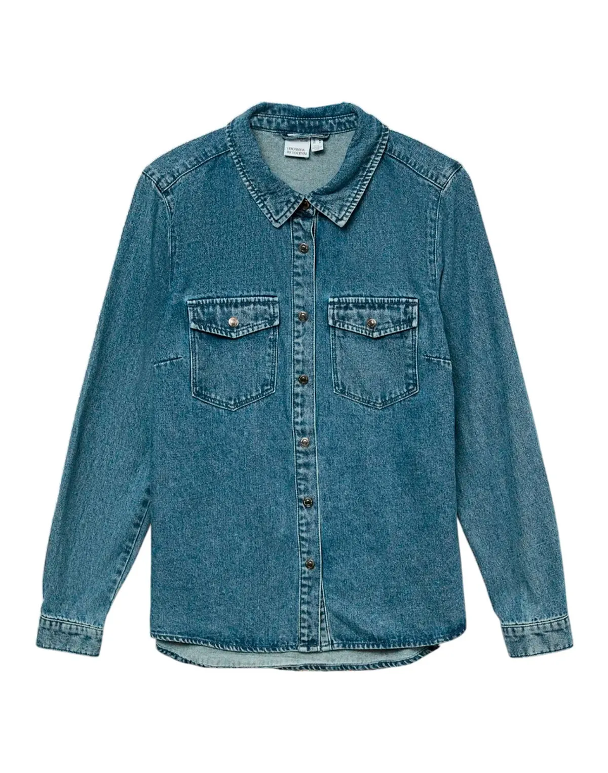 VMJENNIE LS CAMICIA IN MEDIUM DENIM