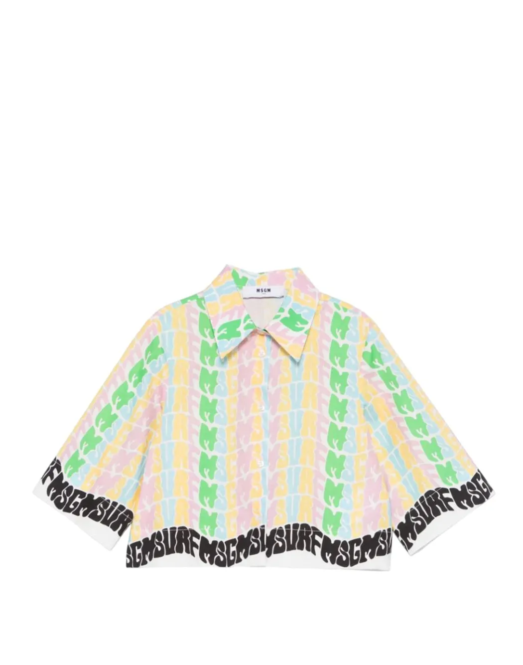 CAMICIA CON LOGO STAMPATO MULTICOLOR
