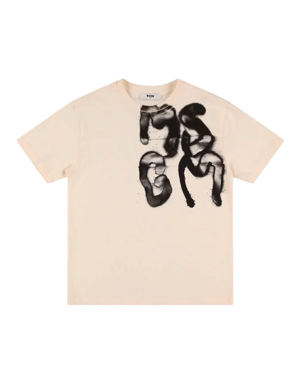 T-SHIRT CON LOGO EFFETTO SPRAY