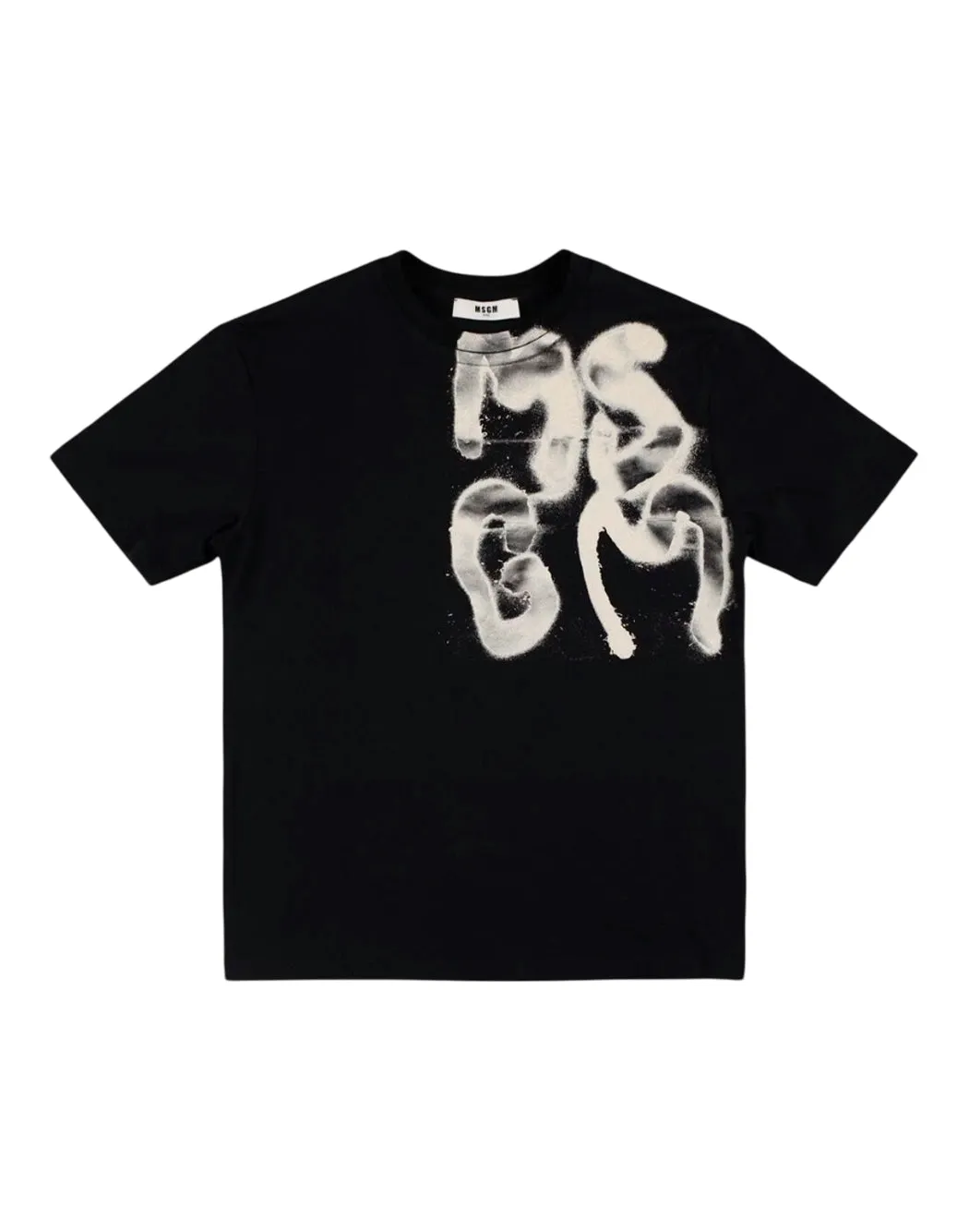 T-SHIRT CON LOGO EFFETTO SPRAY