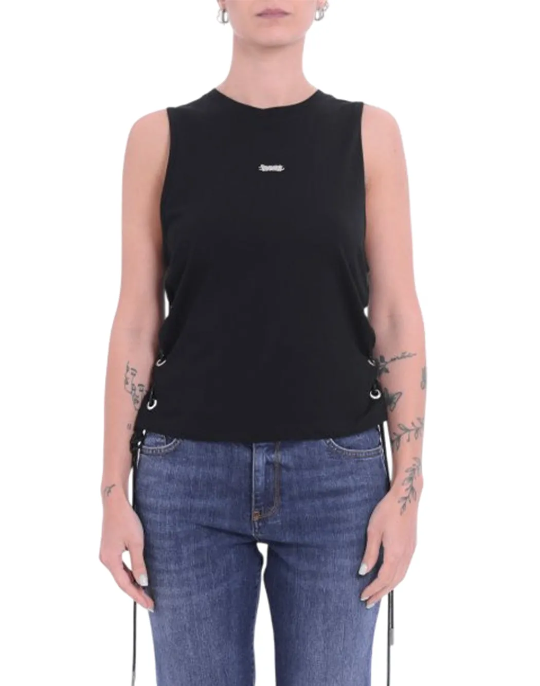 CANOTTA CON LOGO IN METALLO