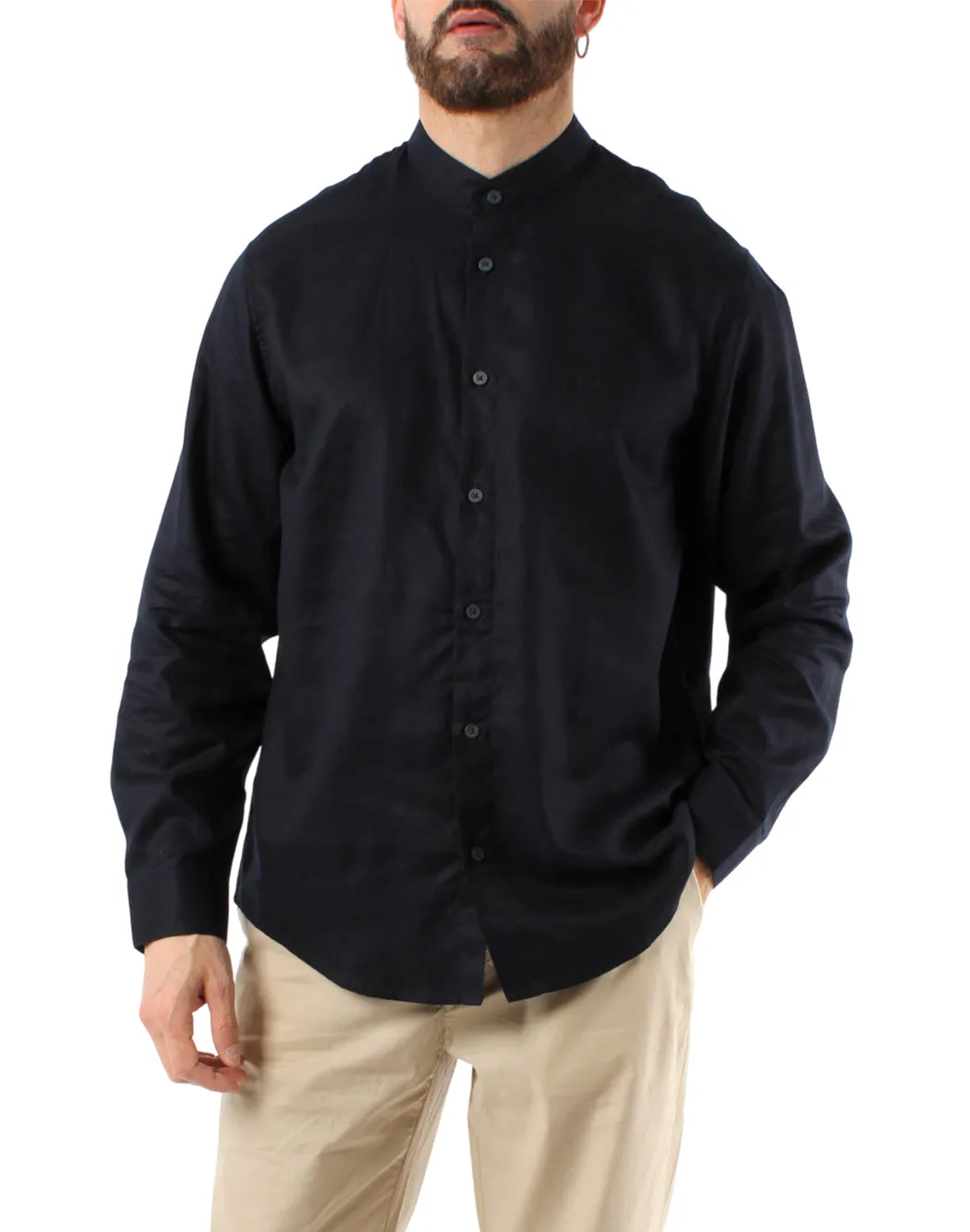 CAMICIA CON COLLO ALLA COREANA