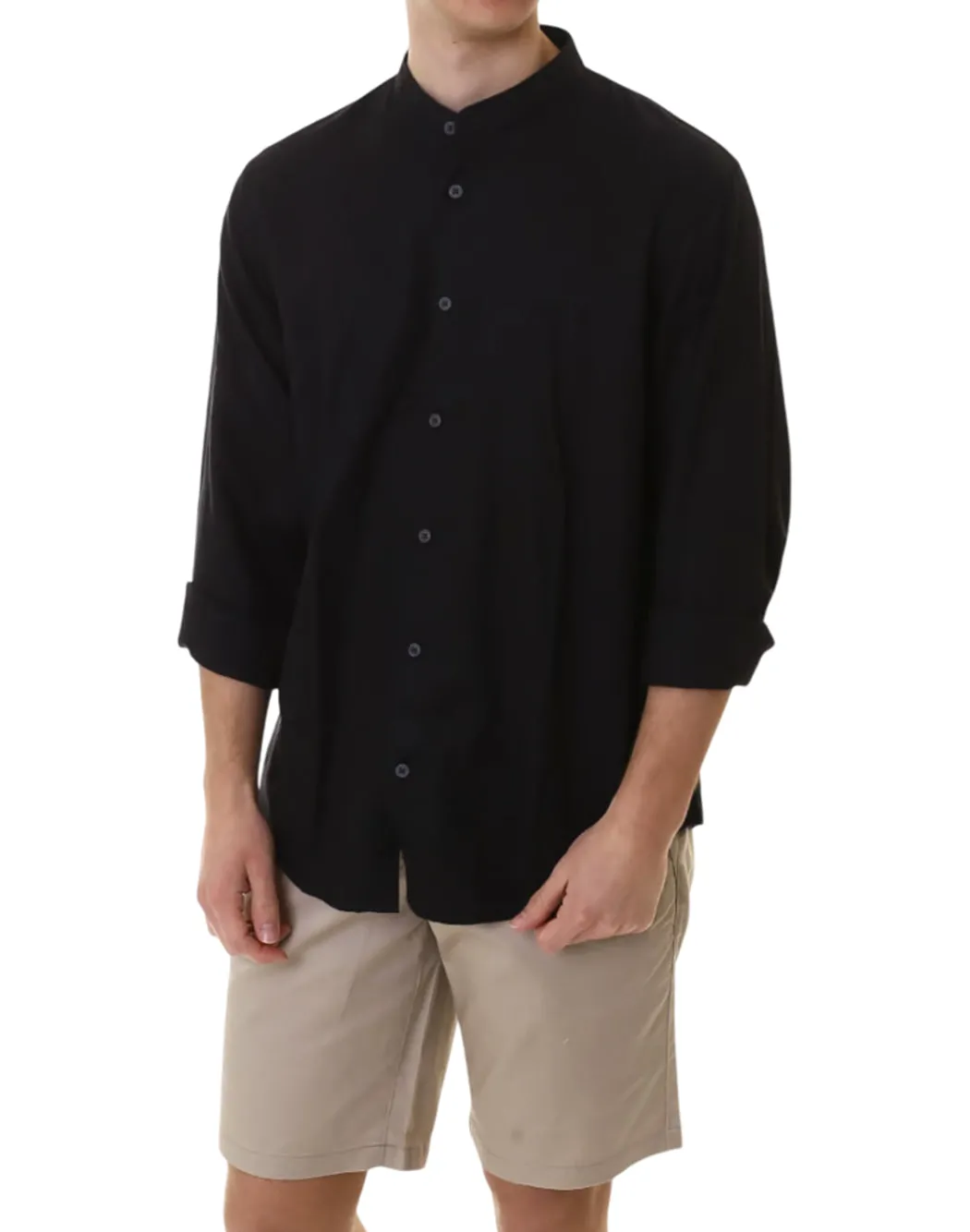 CAMICIA CON COLLO ALLA COREANA