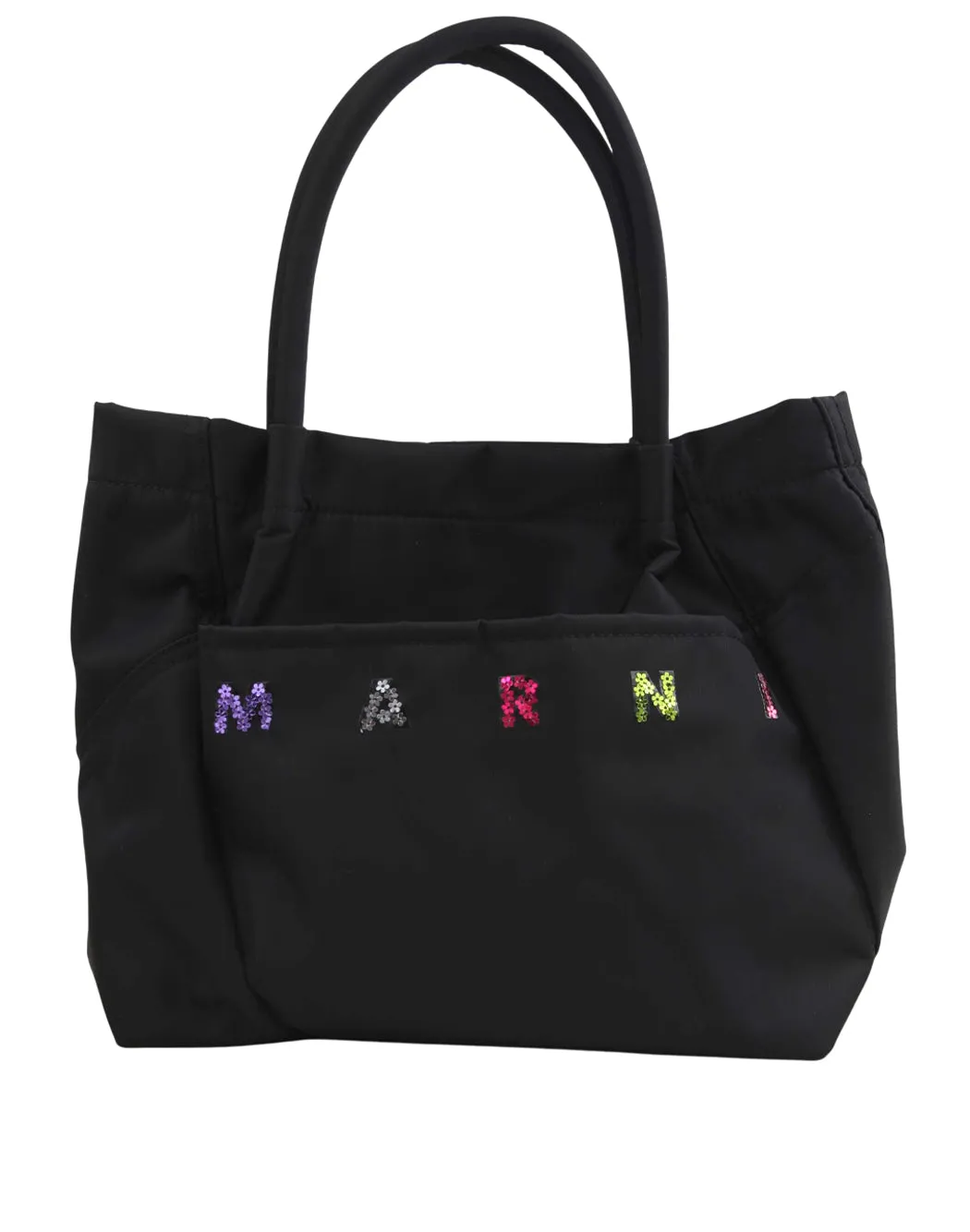 BORSA IN NYLON CON DECORAZIONI