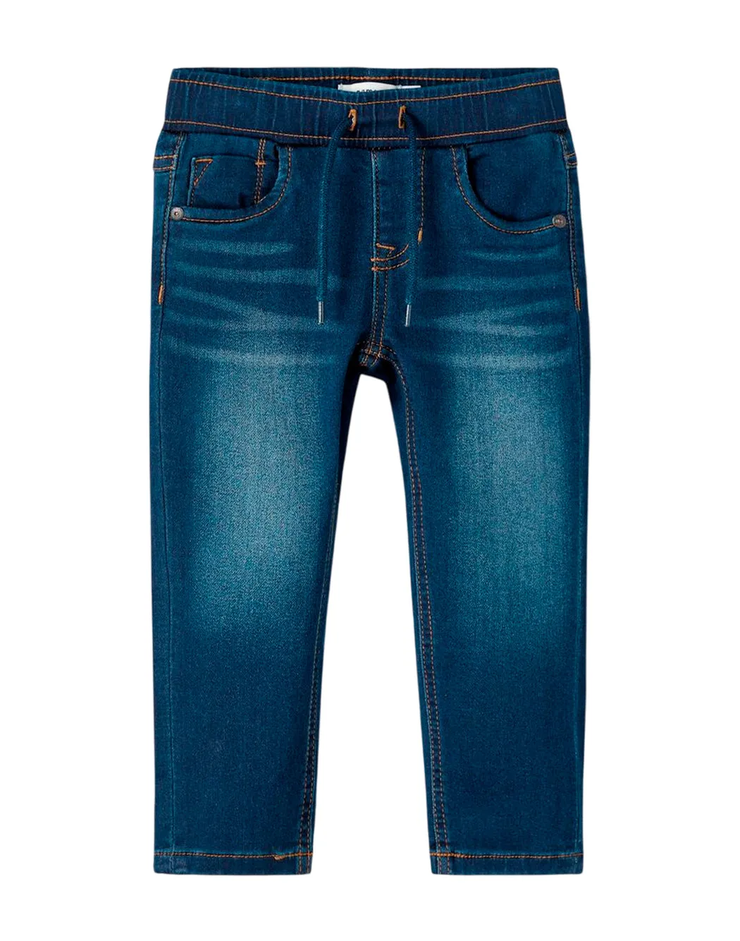 JEANS CON CUCITURE A CONTRASTO