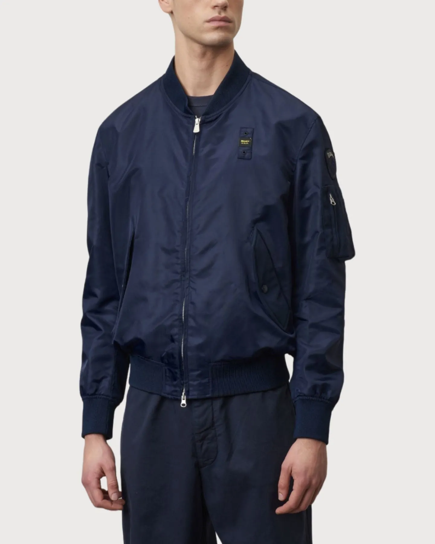 Blauer Giubbino Bomber John