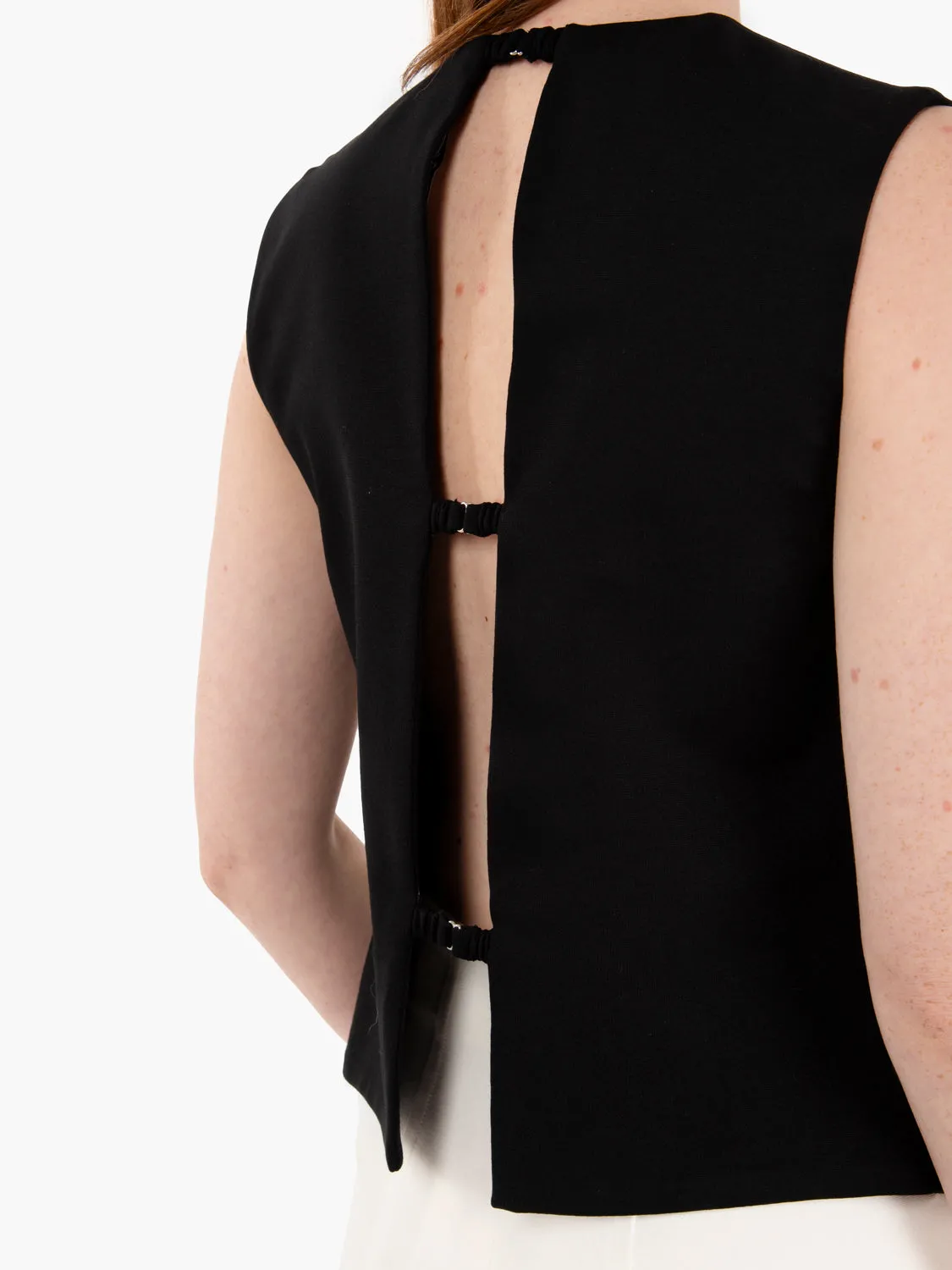 Blusa senza maniche nero