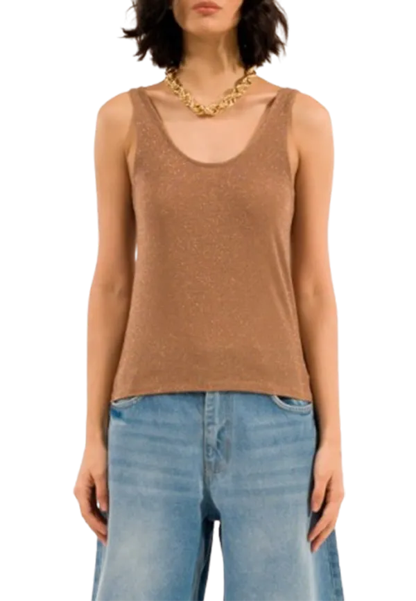 Kontatto - Canotta Doppio Scollo Lurex