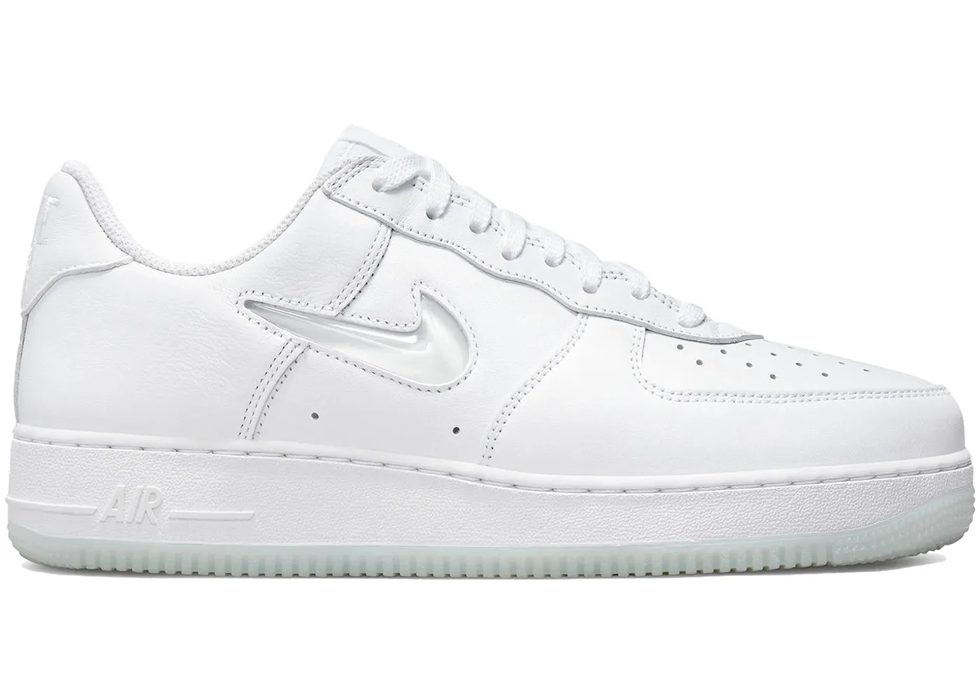 nike air force 1 low '07 retro color of the month jewel swoosh triple white