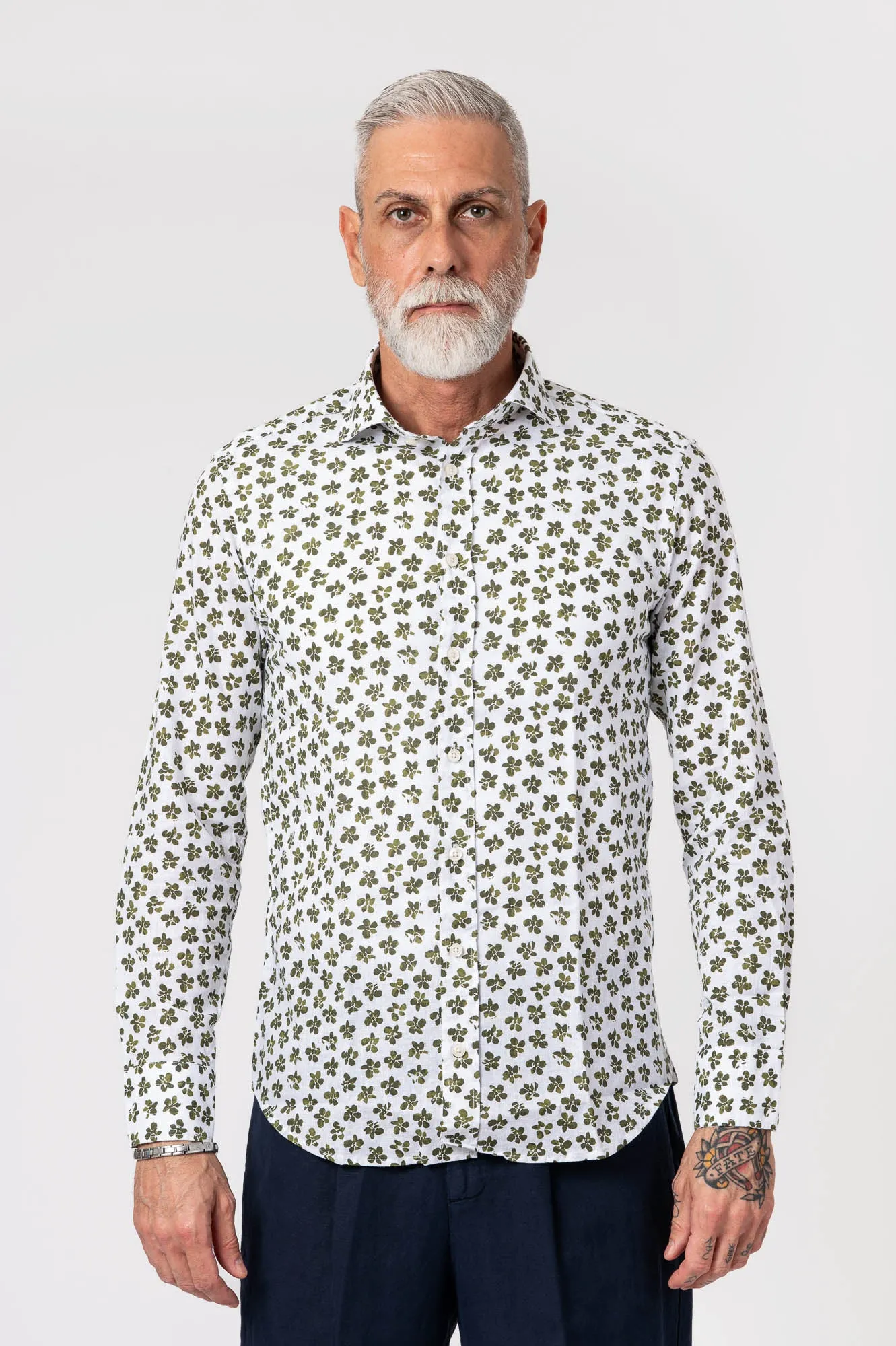 Bastoncino Bianco-verde Uomo