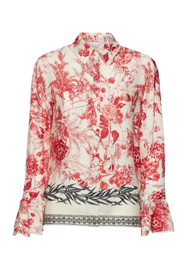 Simona Corsellini - Camicia in stampa flower ink