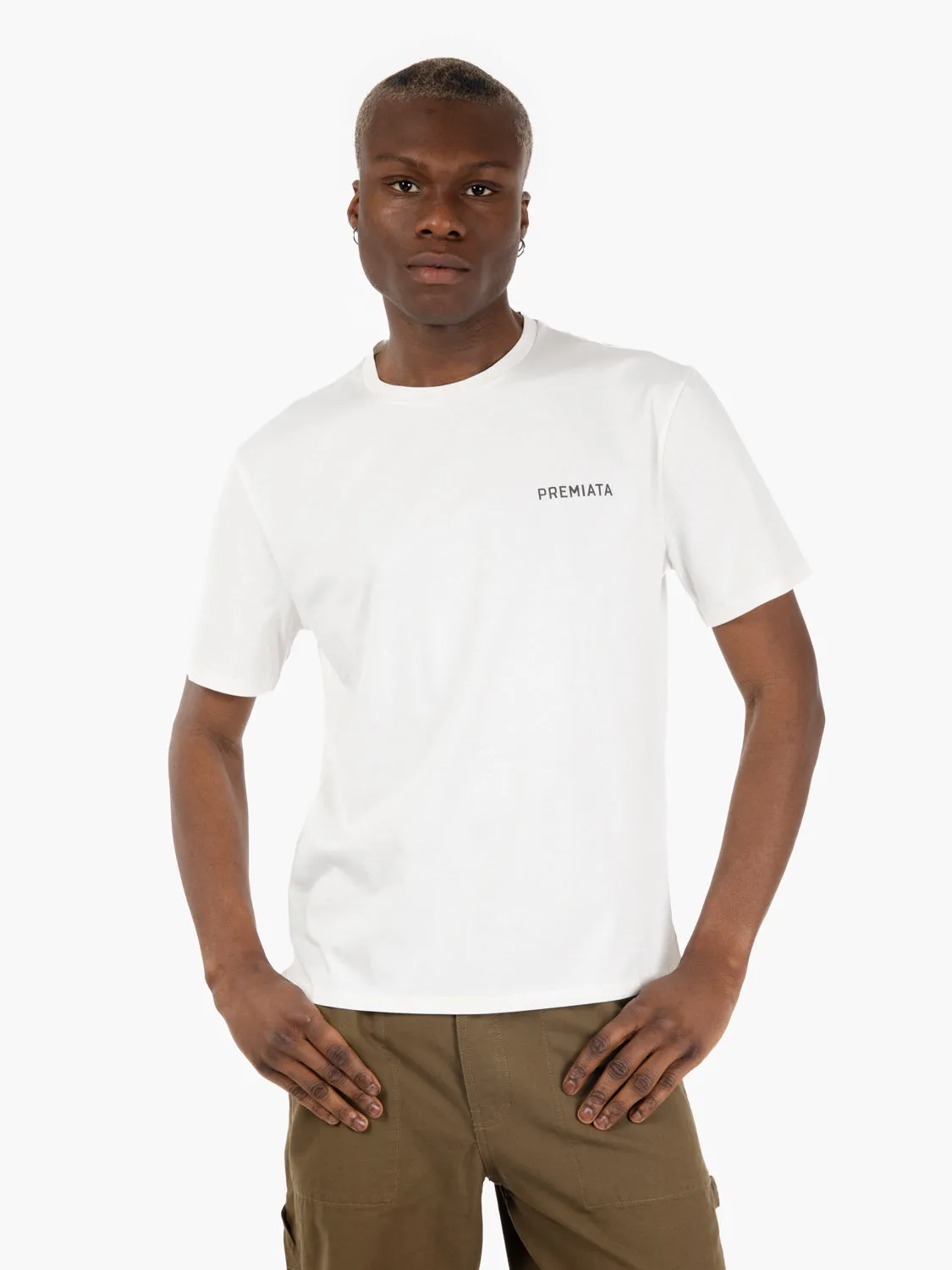 T-shirt dettaglio fuori sul retro white