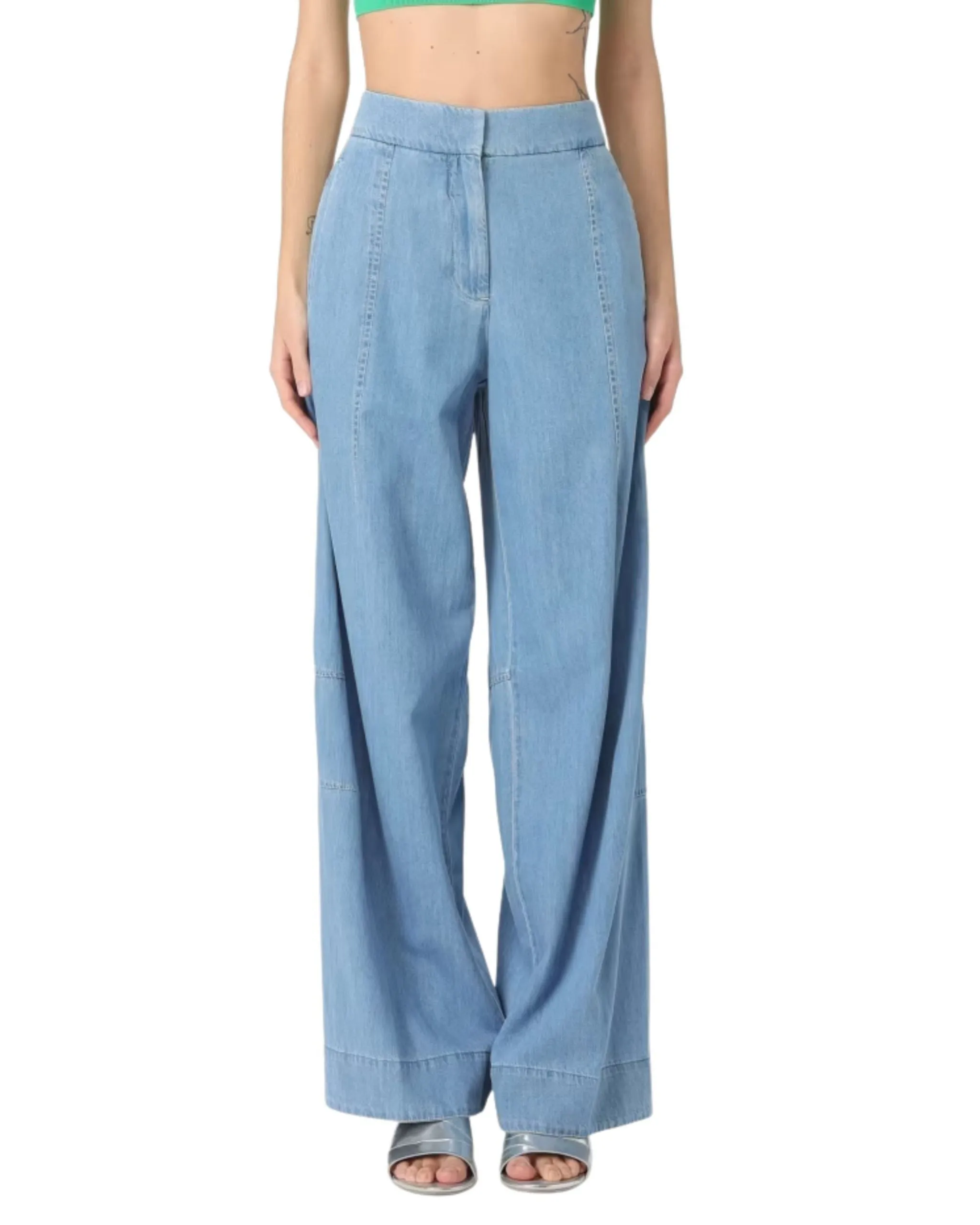 Simona Corsellini Jeans gamba larga