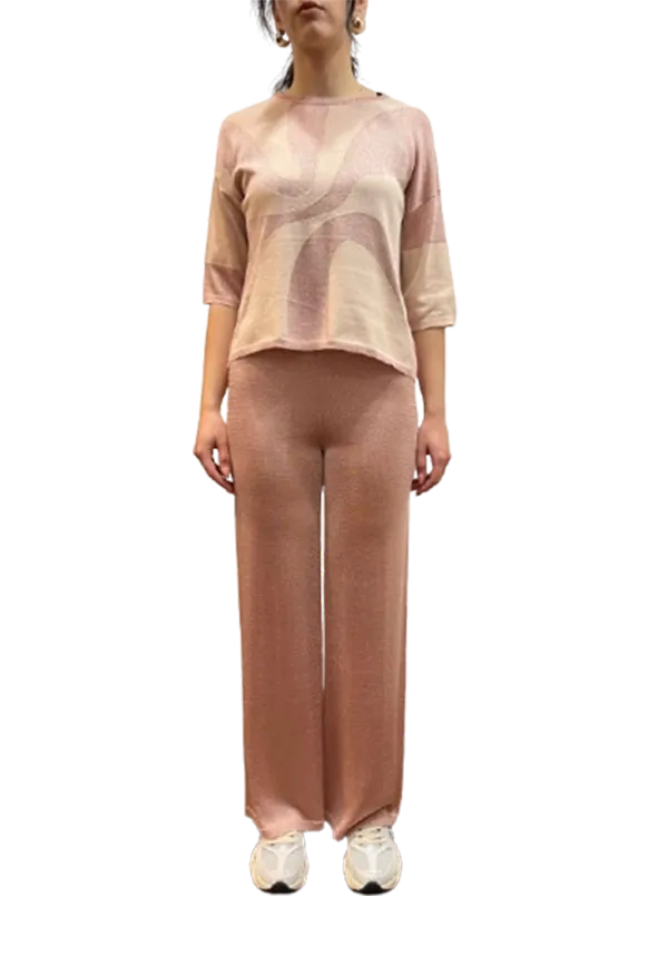 Kangra - Pantalone ampio in lurex