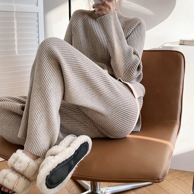 Winona - Set outfit casuale lavorato a maglia per donne