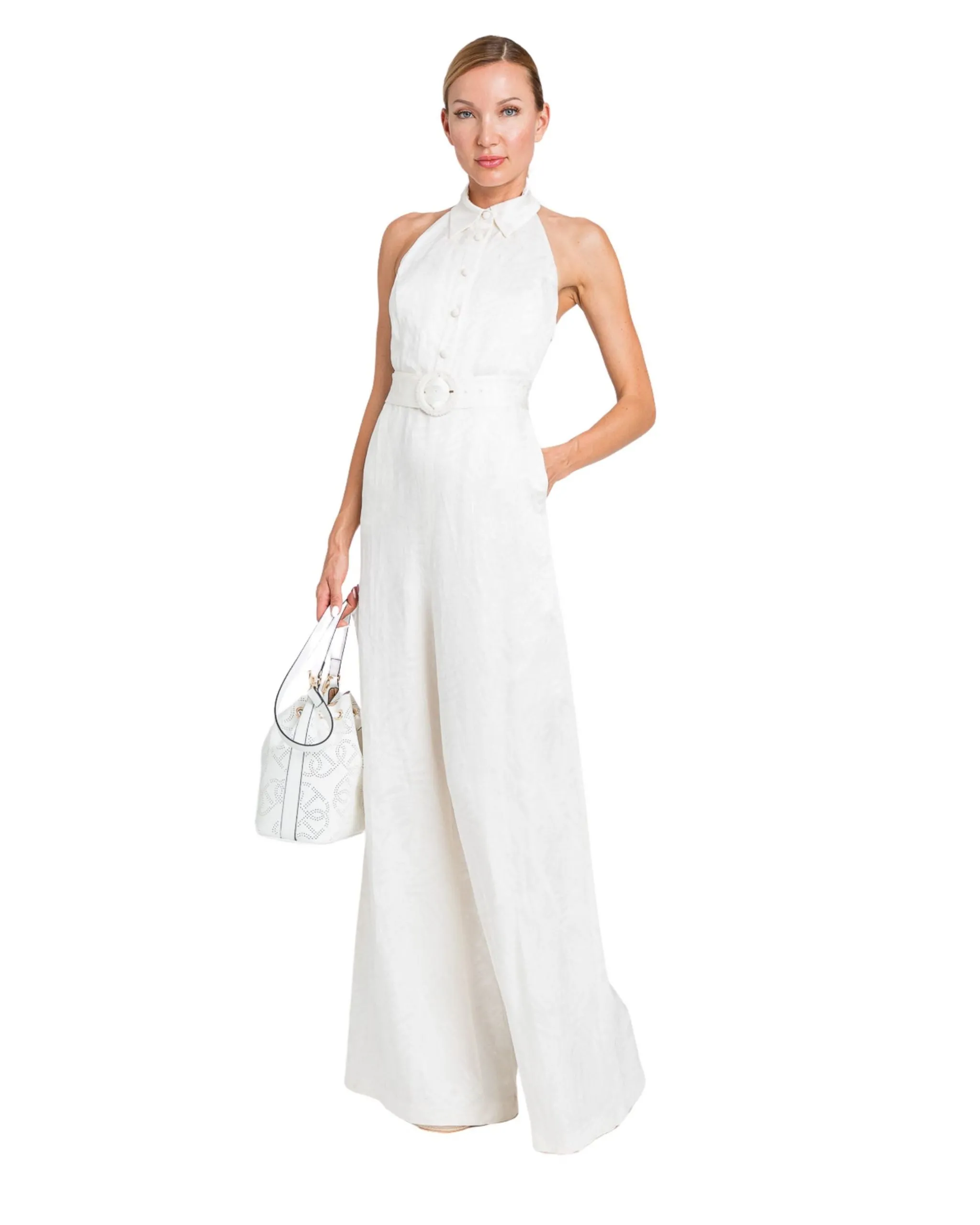 Twinset tuta in misto lino